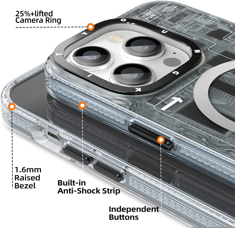 Youngkit Case for iPhone 14 Pro / Futuristic Circuit / Anti Impact ...