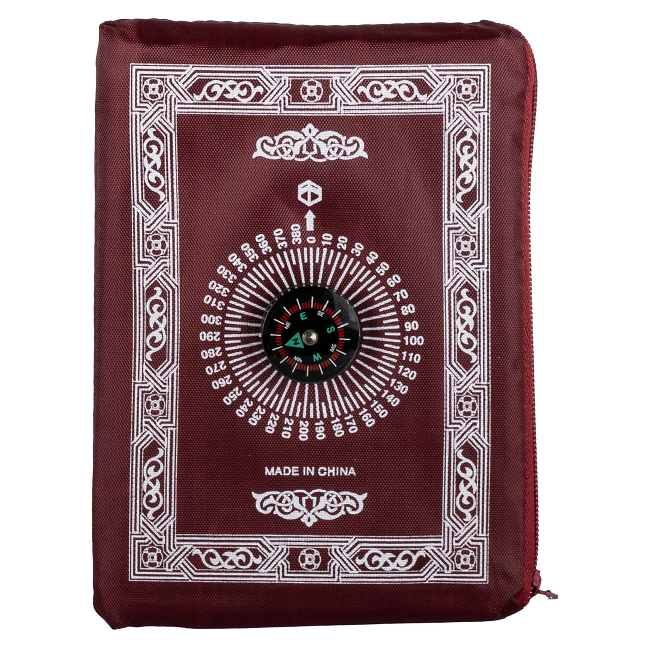 Prayer Mat / Foldable / Water-Resistant / With Storage Bag / Red