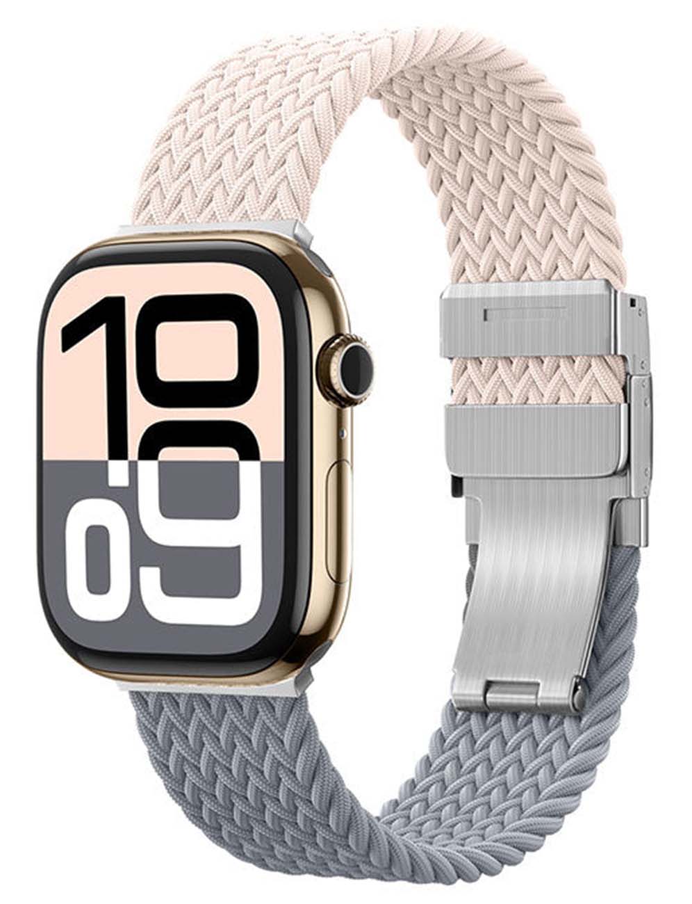 سير AmazingThing Blend لساعة ابل / حجم 45 و 46 و 49 / مقاوم للماء / Sandstone