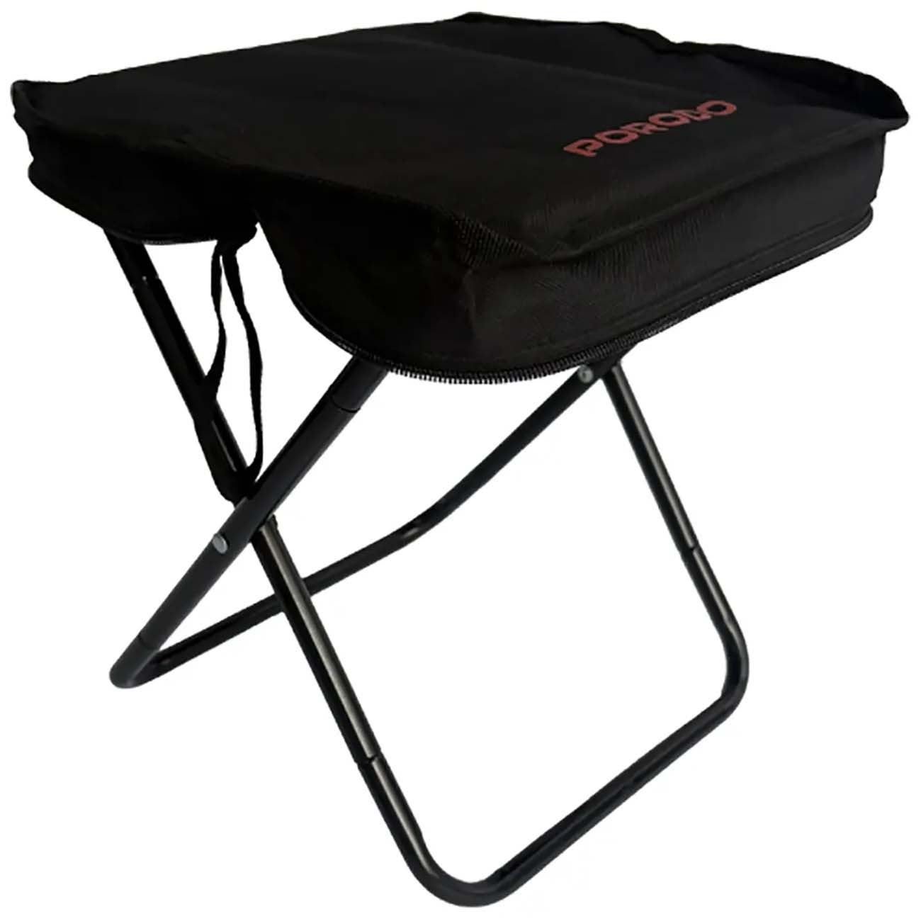 Porodo Camping Chair / Foldable / Supports up to 100 kg / Lightweight / Black