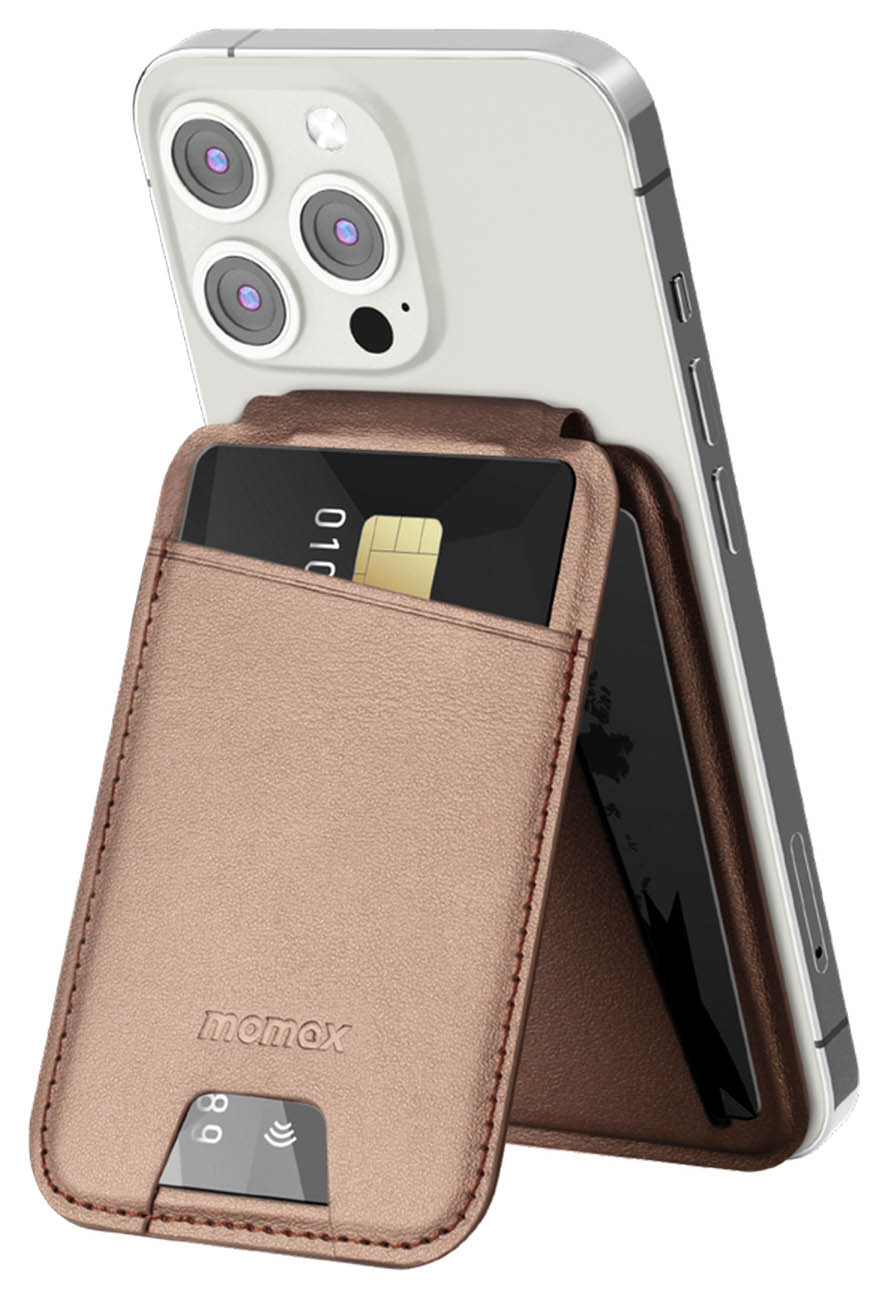 ستاند و بووك Momax المغناطيسي / يدعم MagSafe / روز جولد