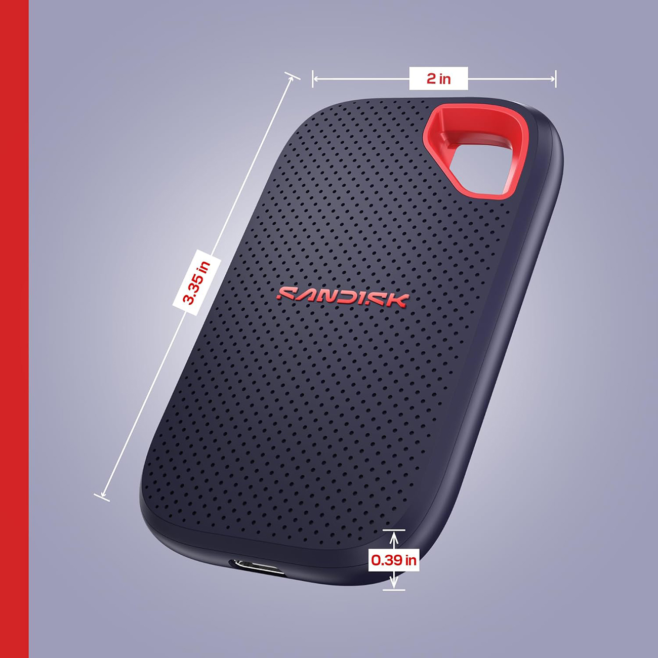 SanDisk Portable External SSD / 4TB Capacity / 2000MB/s Read Speed 