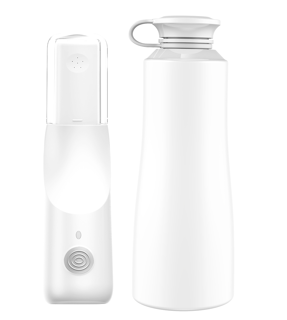 شطاف سفر الكتروني متنقل / مقاوم للماء / 350 مل / يعمل بالبطارية / ابيض
