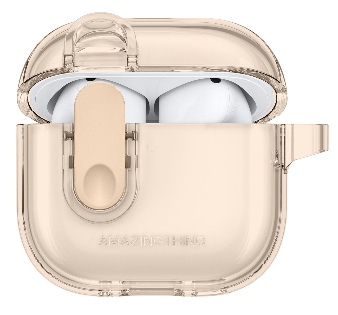 كفر AmazingThing Minimal Click لسماعة ابل AirPods 4 / ضد الطيحات / لون Desert