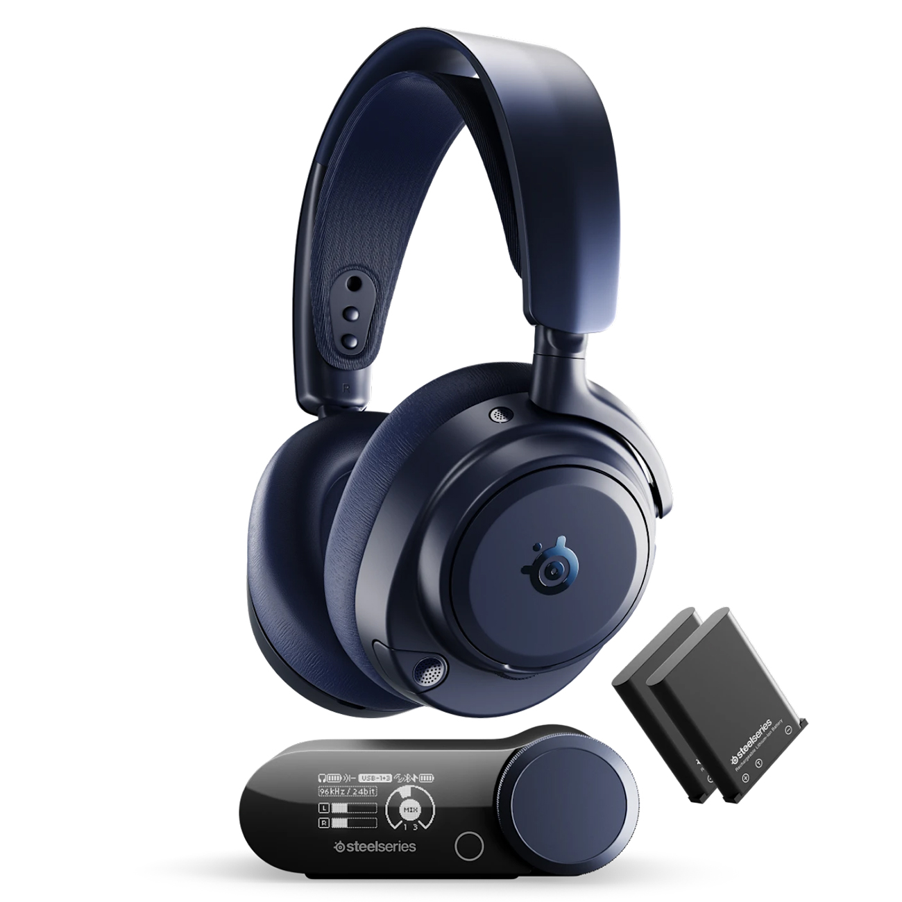 SteelSeries Arctis Nova Pro Omni Headset / Wireless / With Control Device / Noise Cancelling / Blue