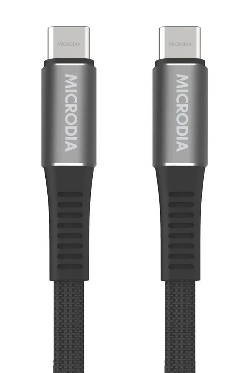 Microdia Cable / Type-C to Type-C / Fast Charging / 100W Power / 1.3m Length / Black