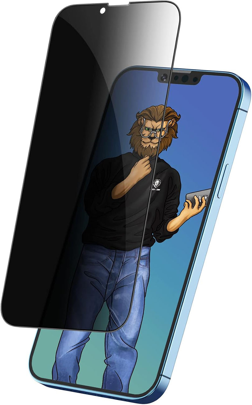 Green Steve 9H Screen Protector for iPhone 14 Pro Max / Anti-Fingerprint / Privacy Glass