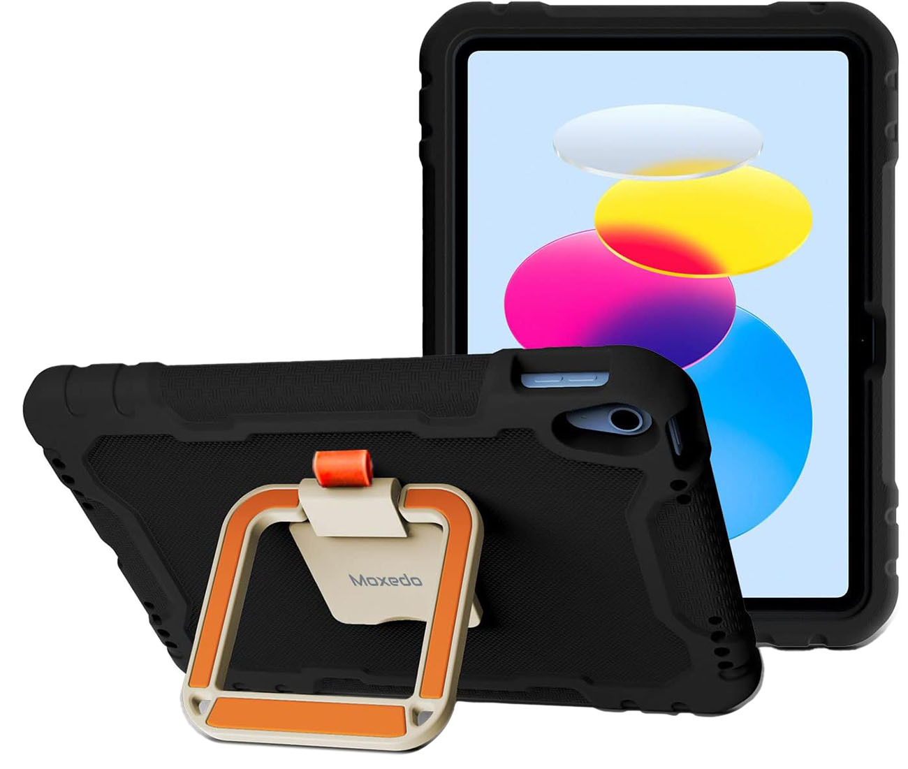 كفر لايباد 10.9 انش الجيل العاشر للاطفال من Moxedo / مكان لقلم ابل / ستاند مدمج / اسود