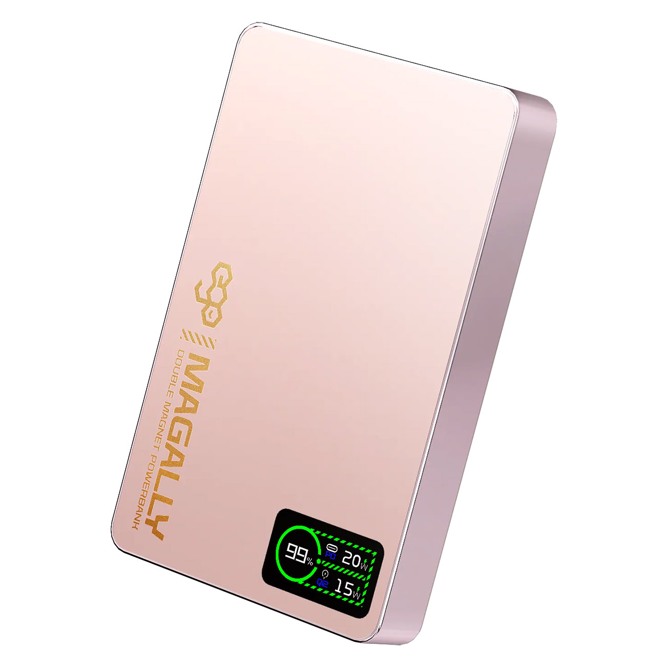 ego MagAlly Magnetic Power Bank / Dual Magnetic Design / 10000mAh / MagSafe Compatible / Pink