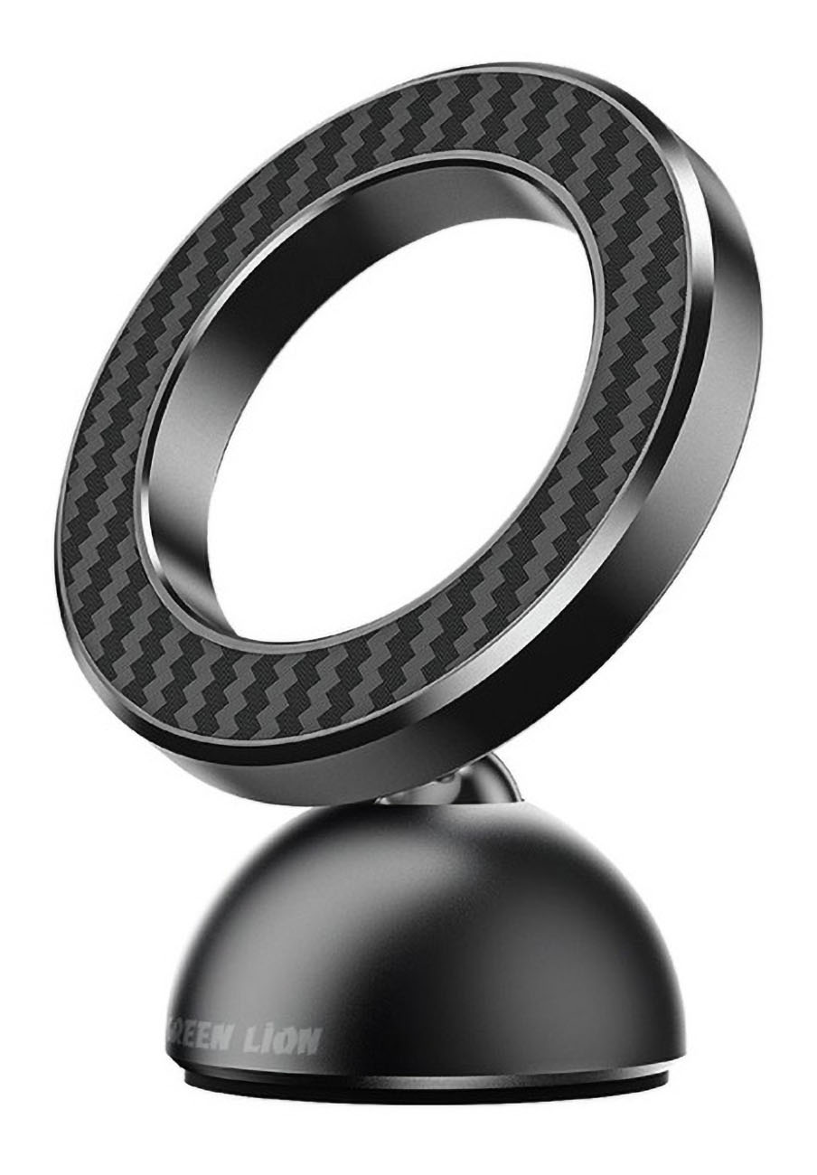 Green Magnetic Phone Stand / Mounts on Car Dashboard / 360 Rotation / Supports MagSafe