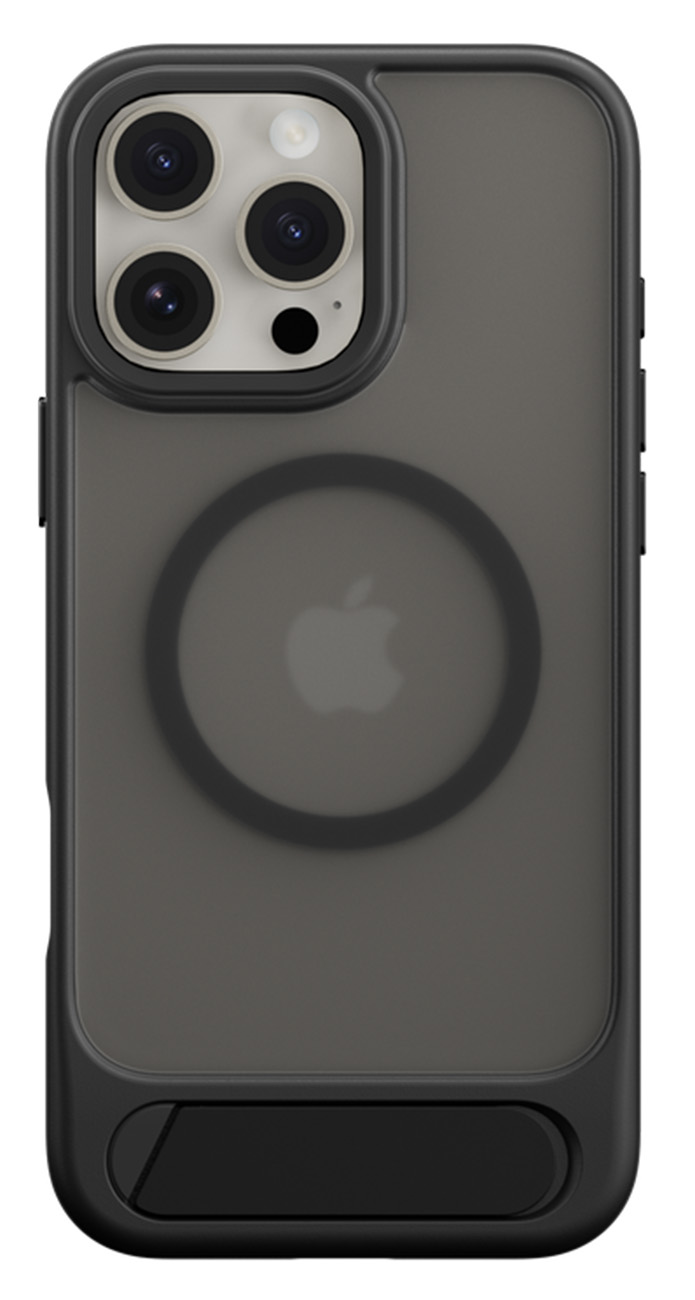 SwitchEasy EasyStand Case for iPhone 16 Pro / Support MagSafe / Built-in Stand / Black