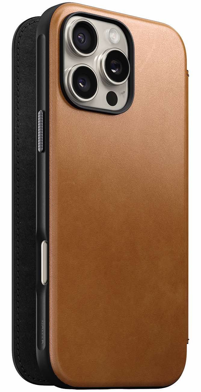 Nomad Leather Folio Case for iPhone 16 Pro Max / Built-in Wallet