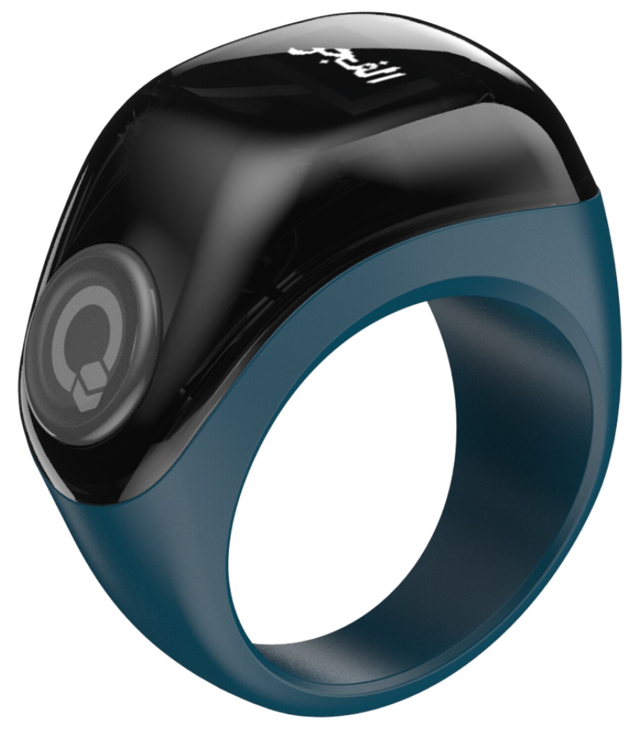 iQibla Smart Zikr Ring / Phone Control & Prayer Reminder / Support 3 Sizes / Blue