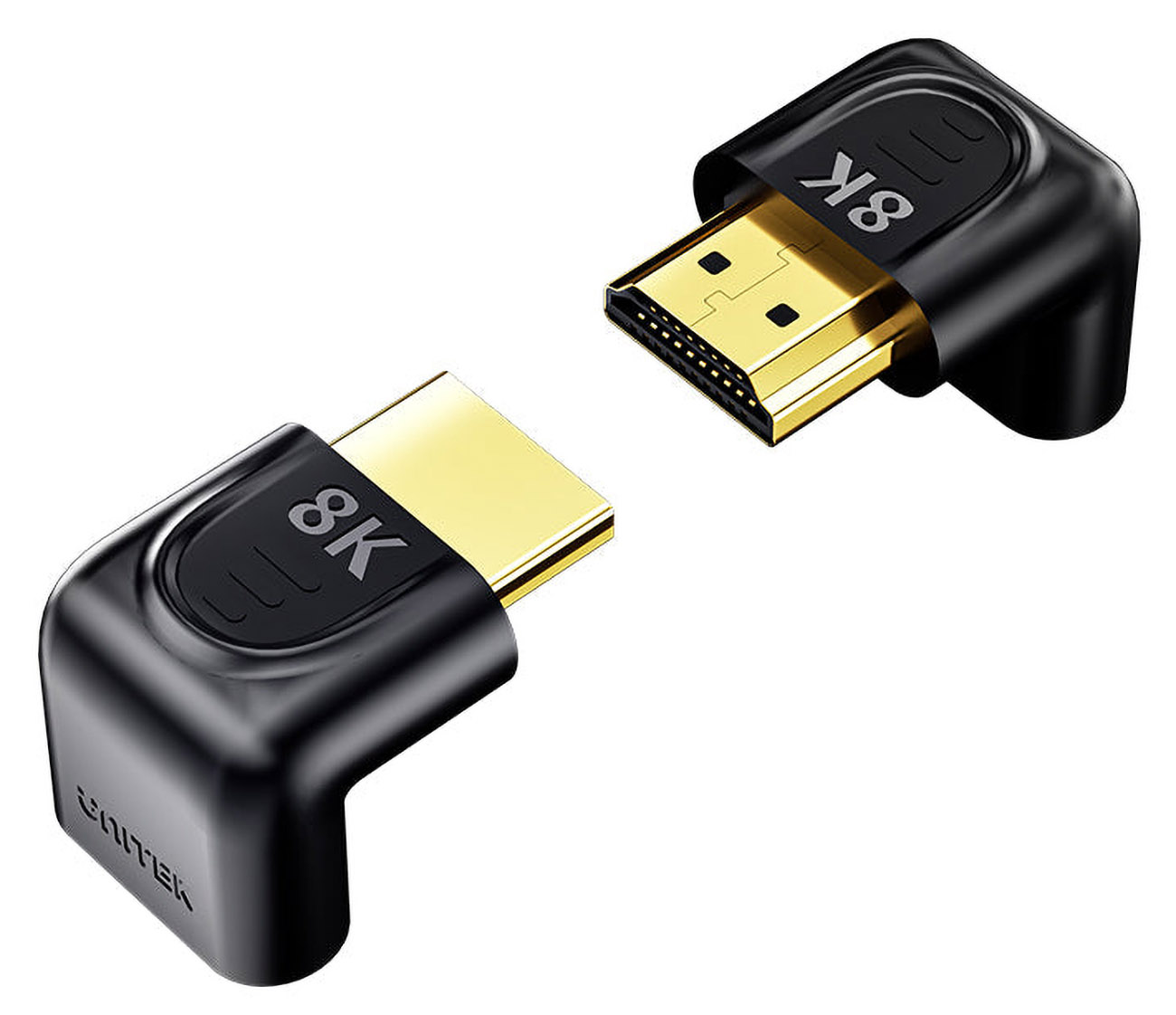 قطعة لتحويل مدخل HDMI الى مخرج HDMI من يونيتك / زاوية 90 و 270 / دقة 8K 