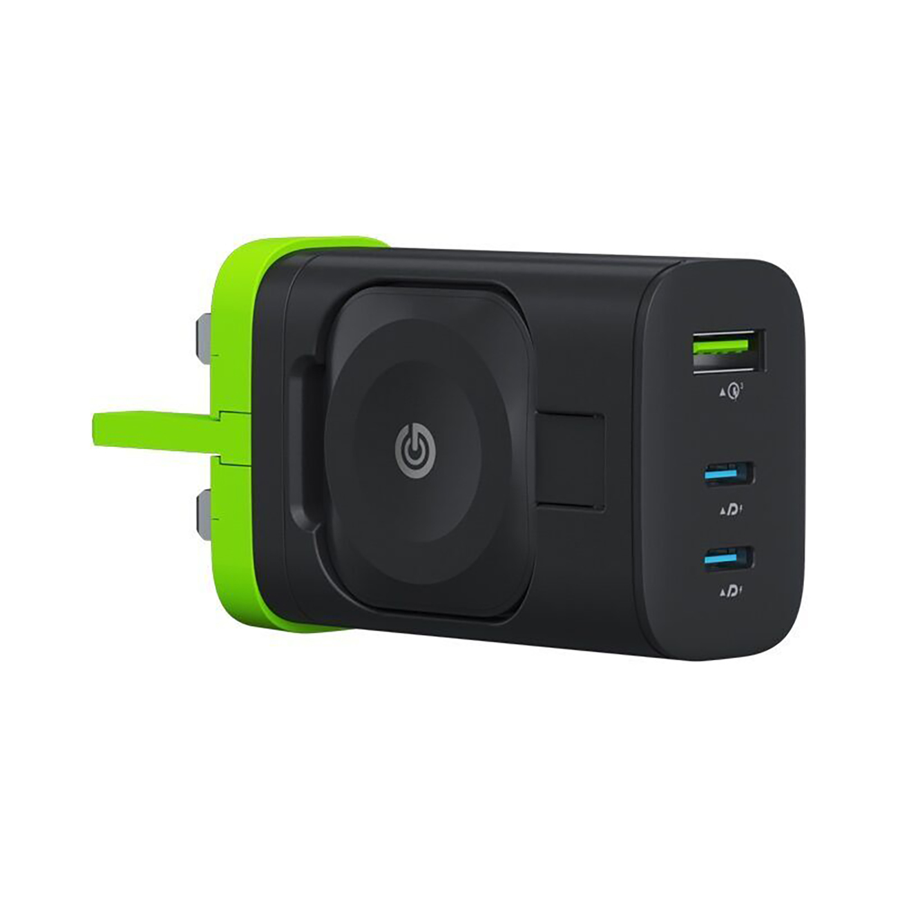 Goui iWALL Charger / 43W / with 2 Type-C Ports + 1 USB-A Port / Built-in Apple Watch Charger
