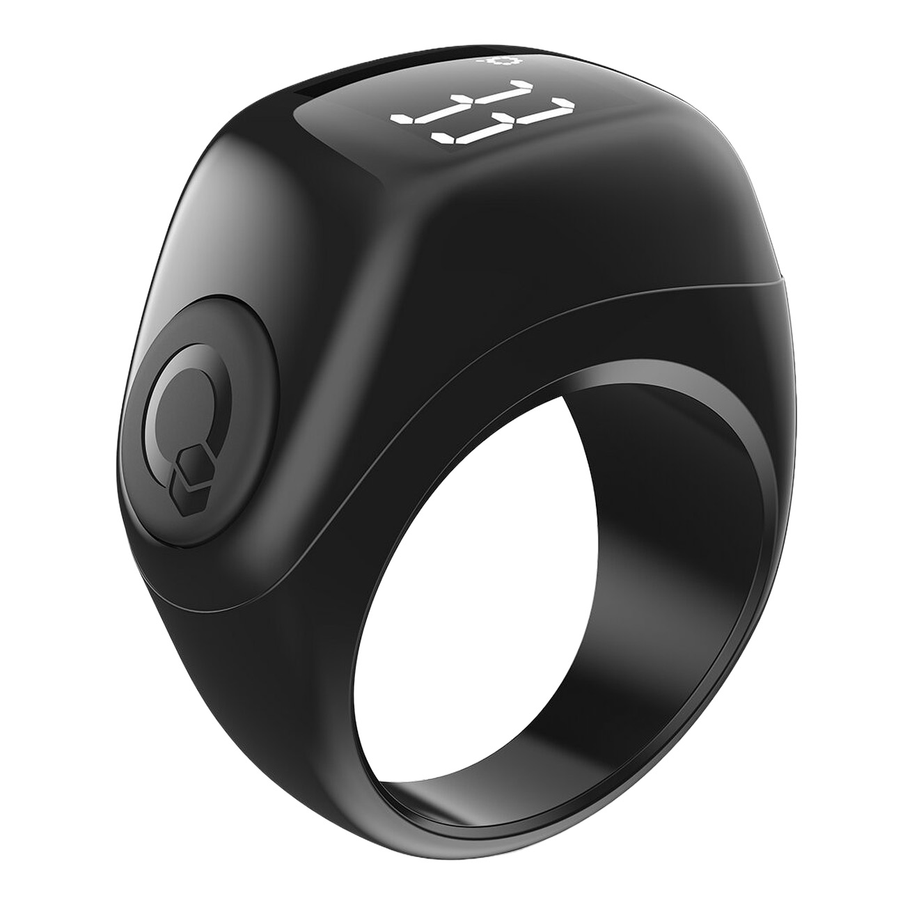 iQibla Jood Lite Zikr Ring / App Control + Prayer Reminder / Supports 3 Sizes / Black