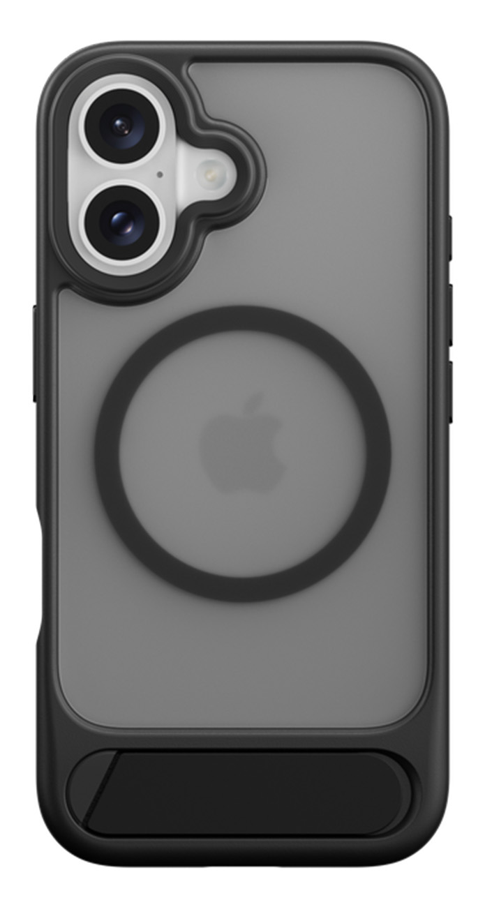 SwitchEasy EasyStand Case for iPhone 16 Plus / Support MagSafe / Built-in Stand / Black