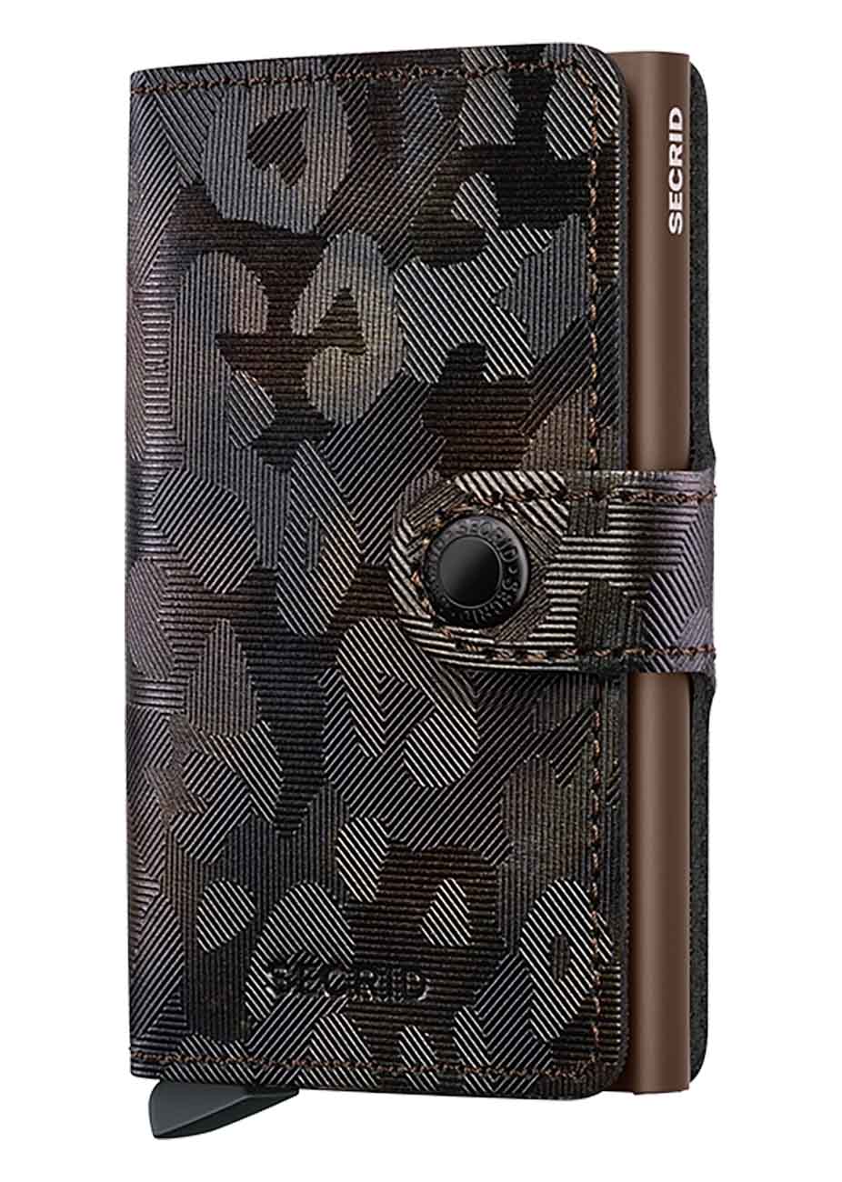 Secrid Miniwallet Card Holder / RFID Protection / Premium Leather / Elegant Design / Brown