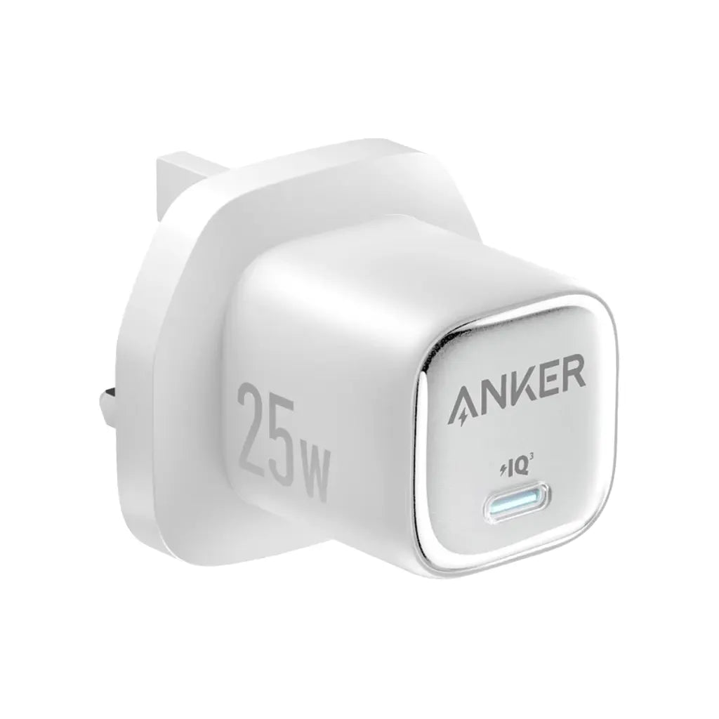 Anker Charger / with Type-C Port / 25W Power / Compact & Portable / White