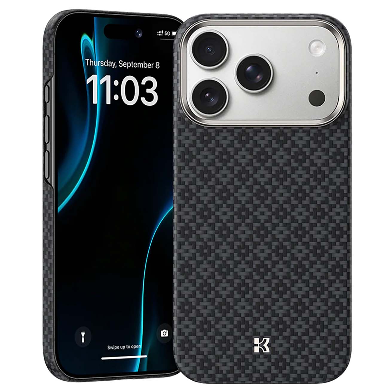 Benks ArmorGrid Case for iPhone 17 Pro / Kevlar / Slim & Lightweight / Supports MagSafe / Black