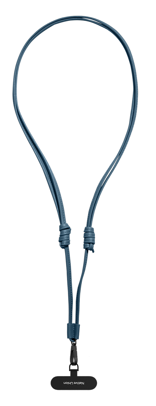 Native Union Crossbody Phone Strap / Adjustable Length / Vegan Leather / Blue