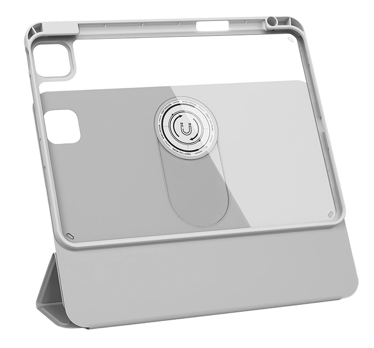 WiWU Case & Stand for iPad Pro 13 inch 2024 / Rotatable / Drop-Resistant / Grey