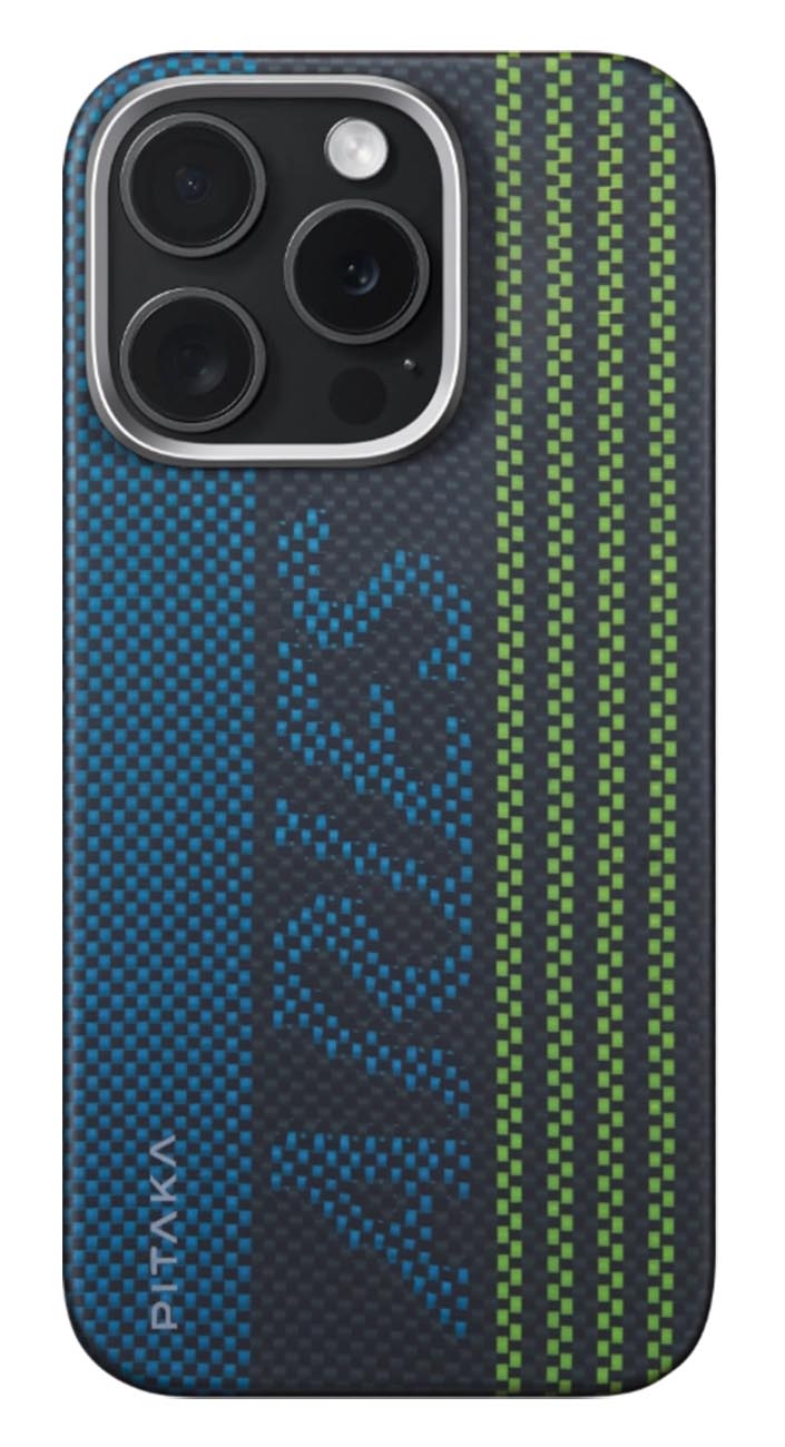PITAKA Aries Case for iPhone 16 Pro Max / Glows in the Dark / Support MagSafe / Credit Card