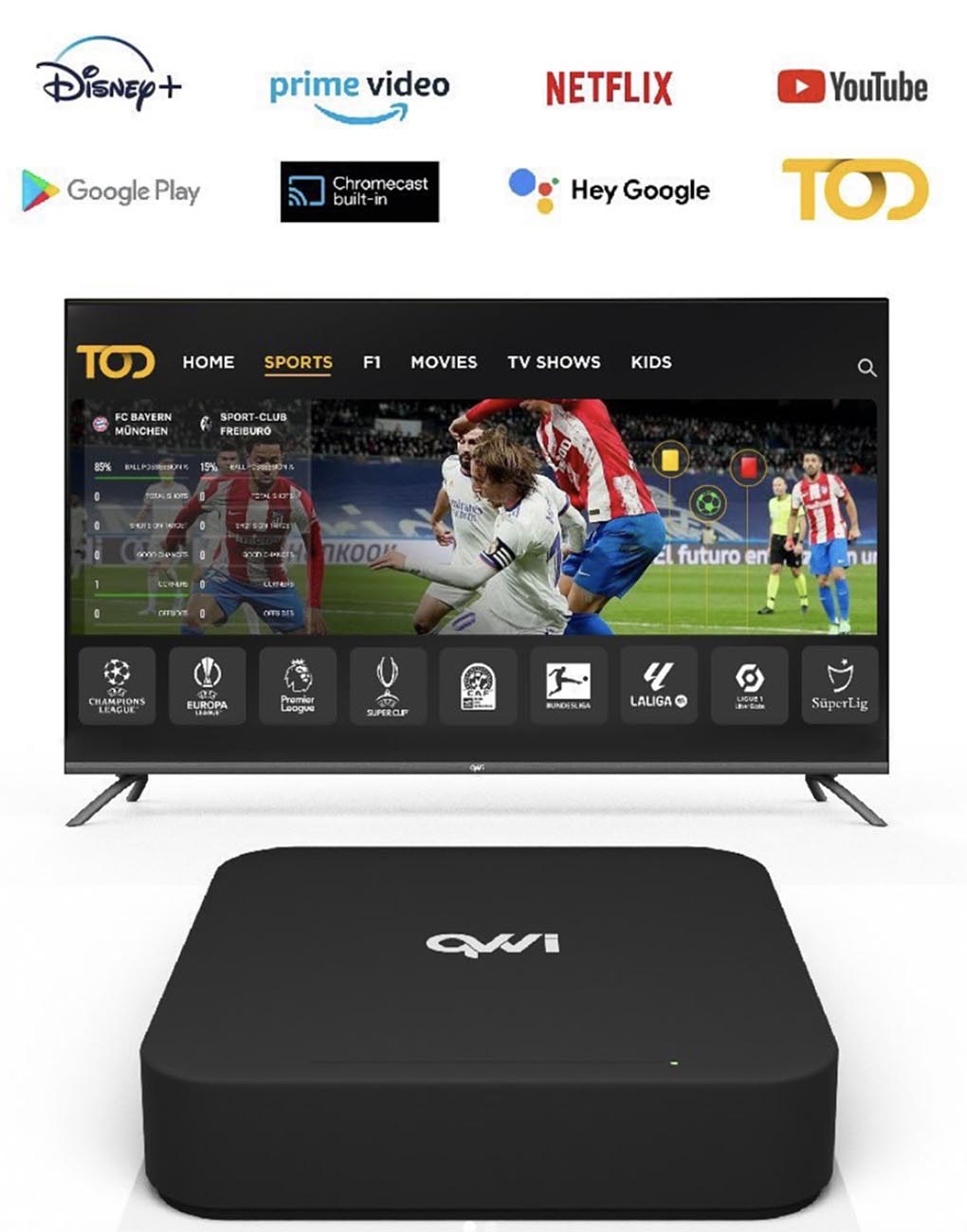 QVWI Leap S3 Entertainment Device / 4K Resolution / With 12-Month Free ...