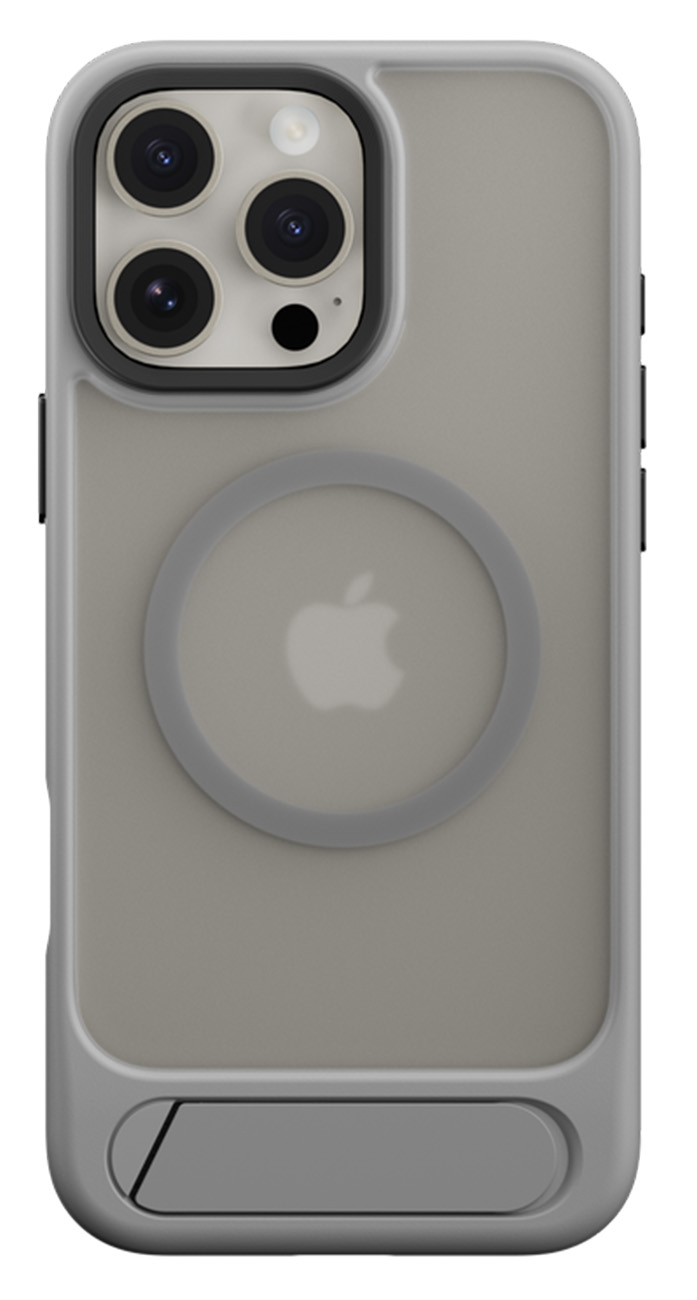 SwitchEasy EasyStand Case for iPhone 16 Pro / Support MagSafe / Built-in Stand / Titanium