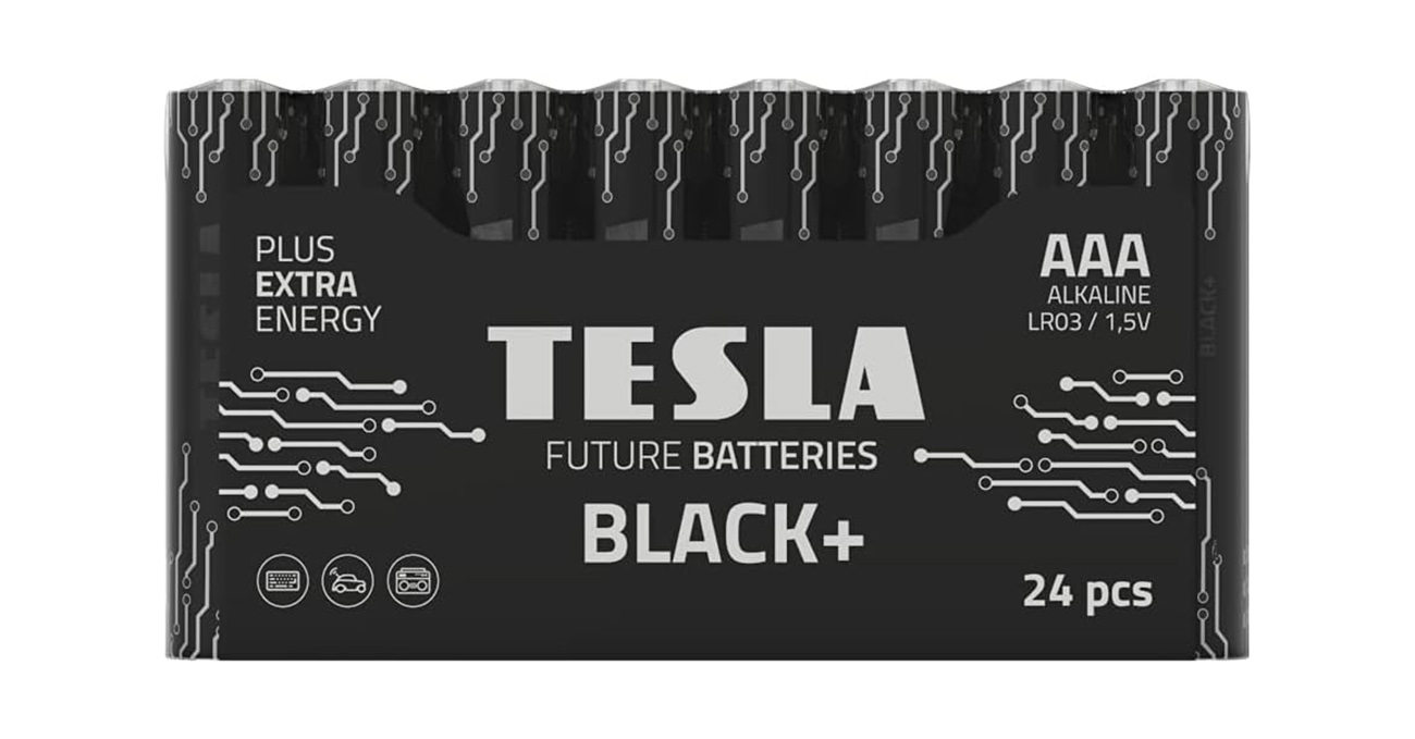 بطاريات TESLA Black بلس نوع AAA / حزمة من 24 بطارية
