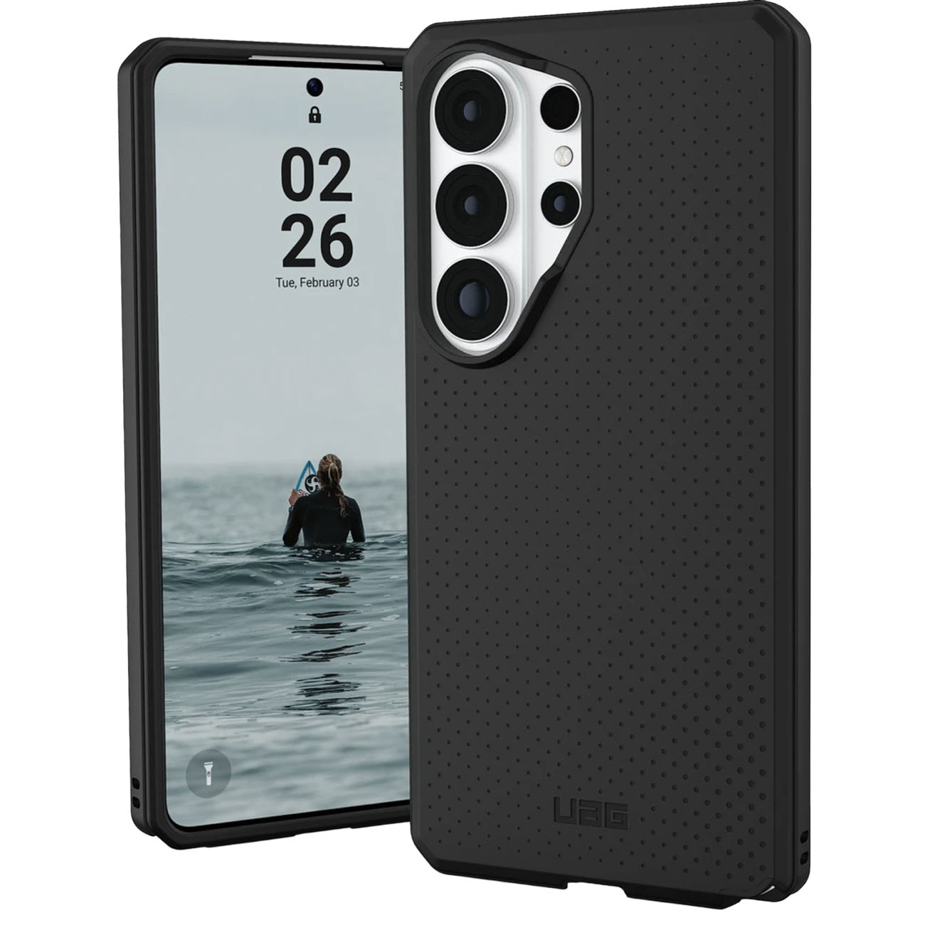 كفر UAG Dot لسامسونج جلكسي S26 الترا / يدعم MagSafe / ضد الطيحات / اسود 