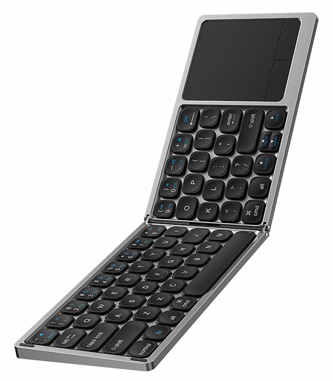 WiWU Foldable Keyboard / Battery Powered / Slim & Lightweight / Gray