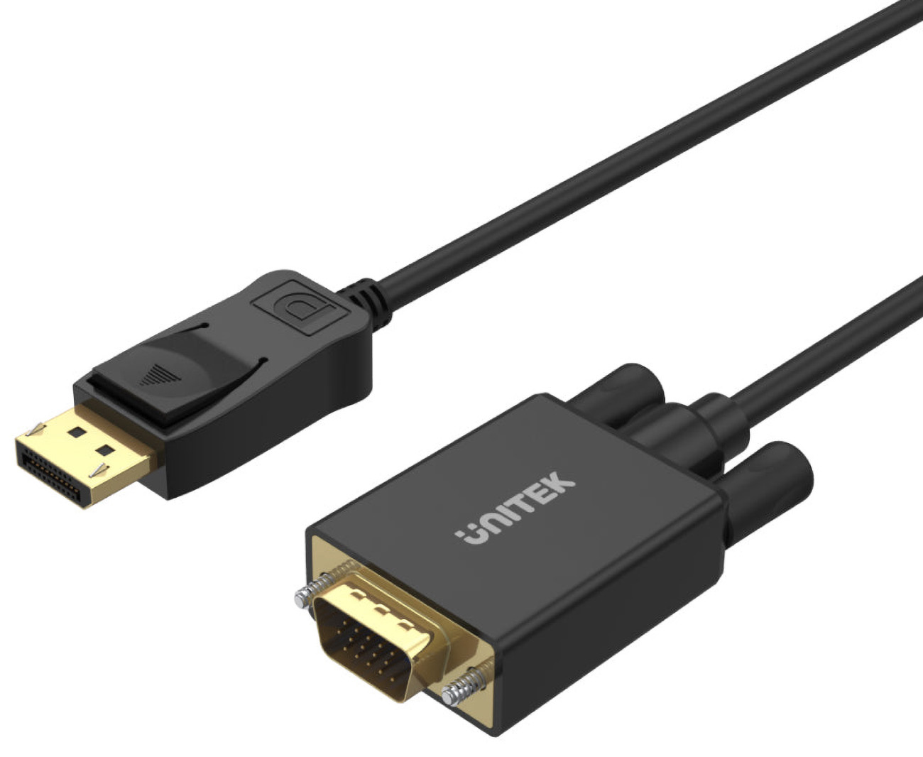 Unitek DisplayPort to VGA Cable / FHD Resolution / 1.8 Meters Long