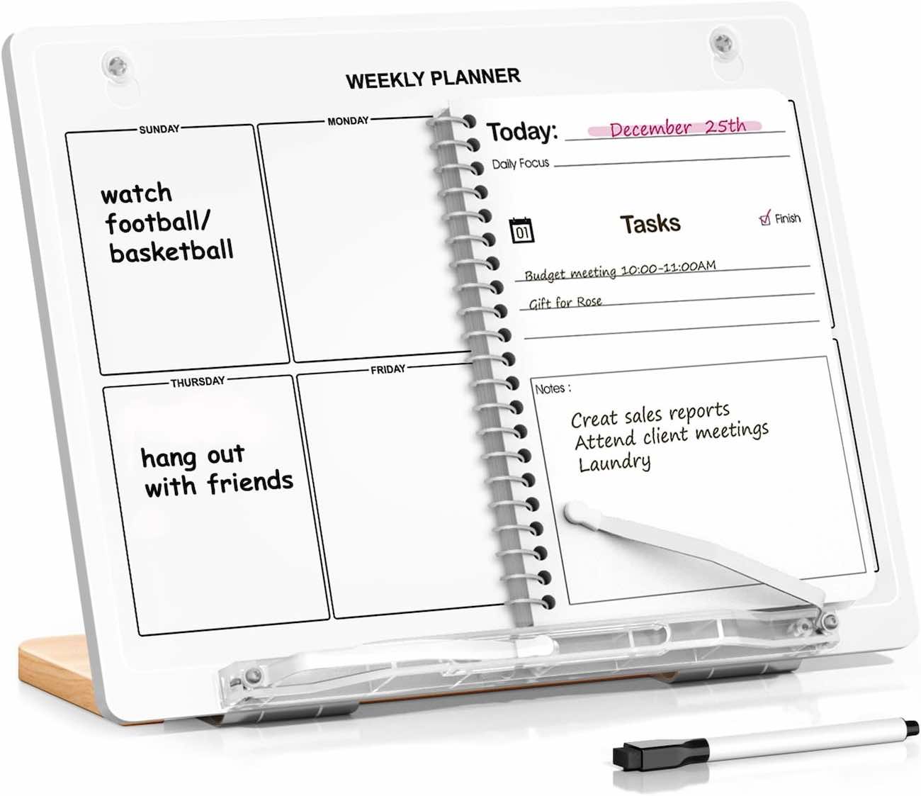 ستاند و لوحة تخطيط متعددة الاستخدامات / مع قلم للكتابة / تصميم انيق