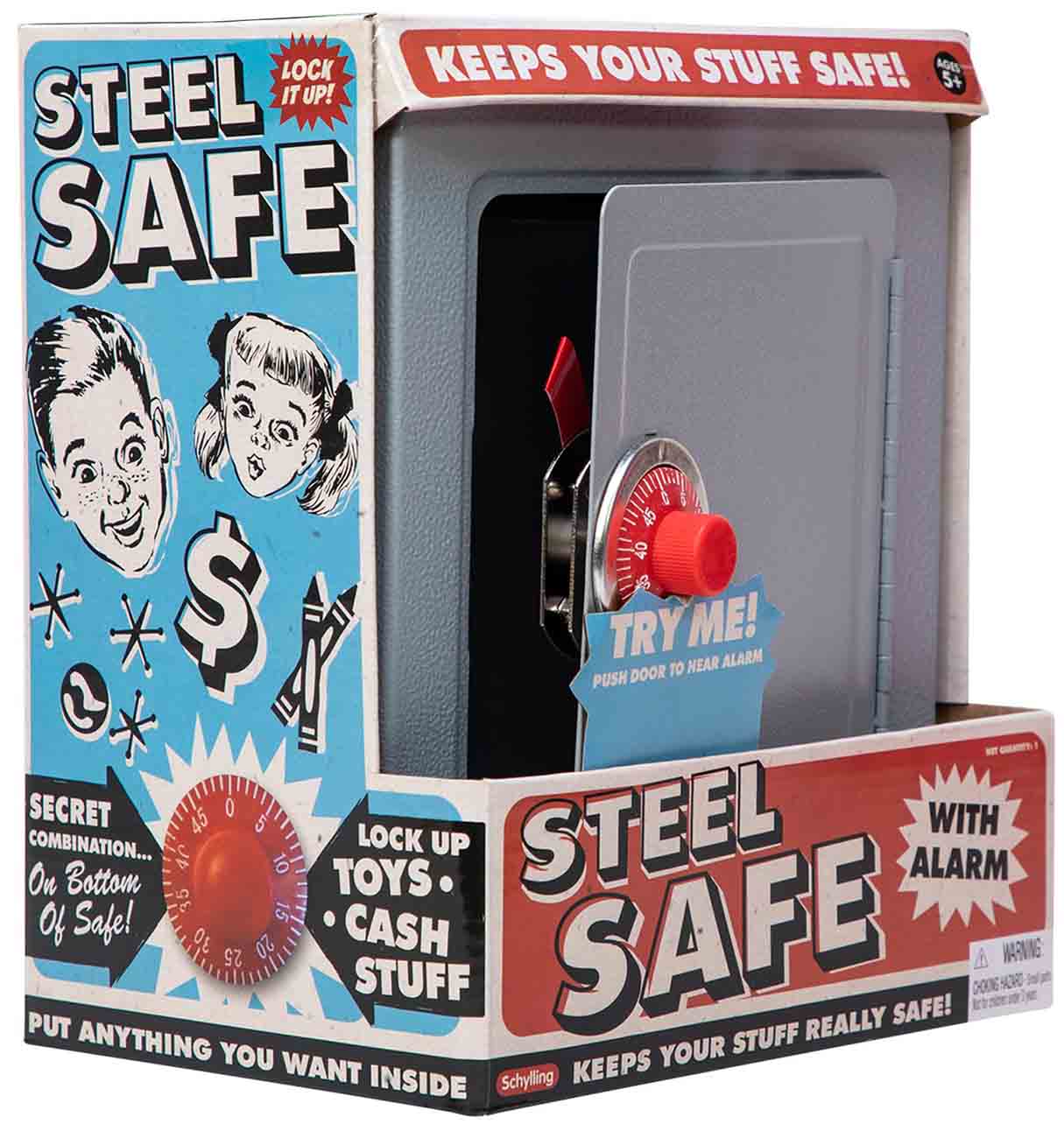 خزنة حديدية للاطفال من Schylling / بتصميم كلاسيكي / مع انذار أمان