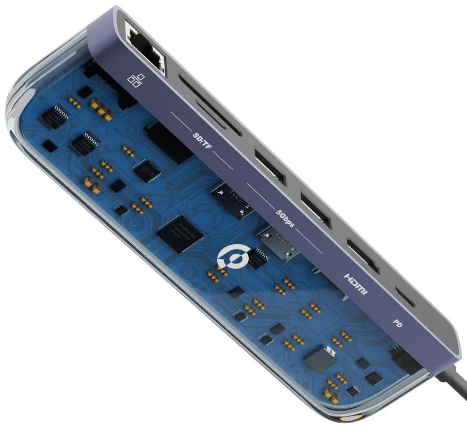 Powerology Multi-input Adapter / Small & Portable / Transparent Color ...
