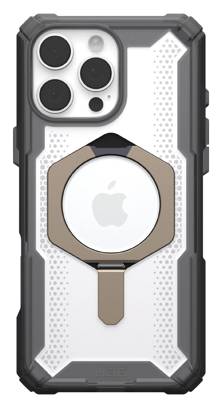 UAG Plasma XTE Case for iPhone 16 Pro Max / MagSafe / Built-in Stand + Grip / Black & Titanium