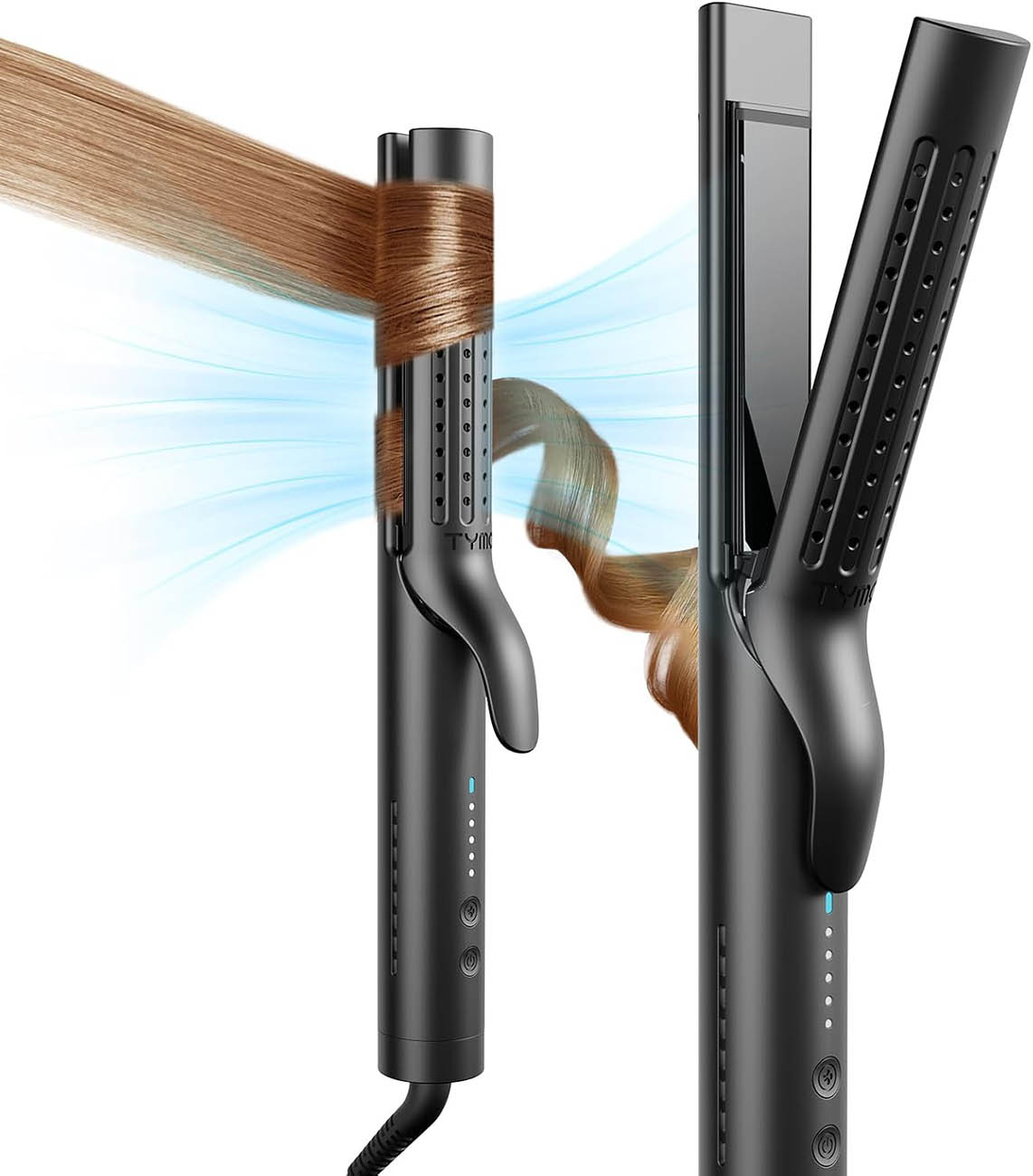 TYMO HC506 Hair Curler & Straightener / 5 Heat Levels / LED Display
