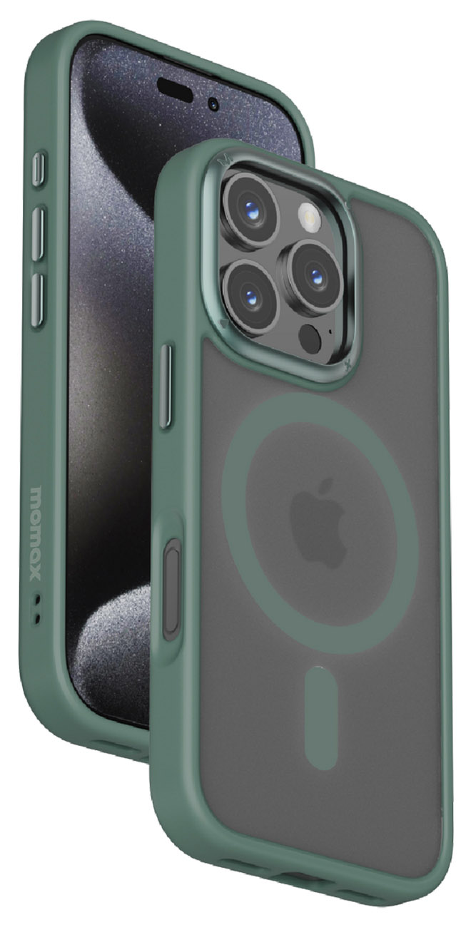 Momax Play Case for iPhone 16 Pro Max / Supports MagSafe / Drop Resistant / Green