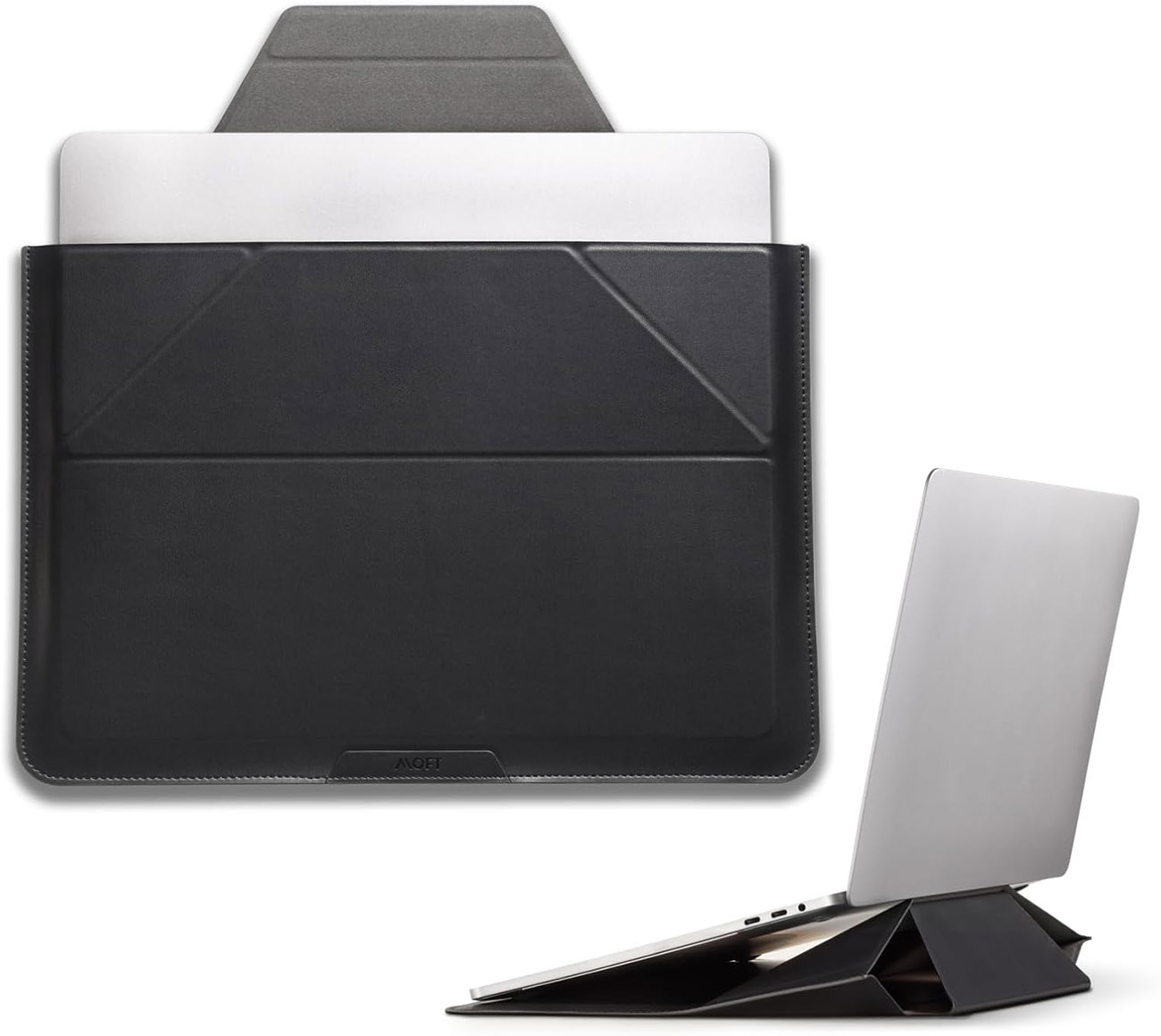 شنطة موفت لاجهزة اللابتوب / حجم 15 انش / تتحول ستاند بعدة زوايا / لون Night Black 