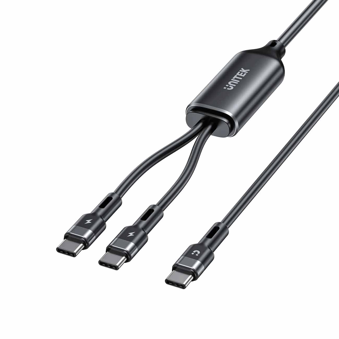 Unitek USB-C to USB-C Cable / 2-in-1 Design / 100W Power / 1.8m 