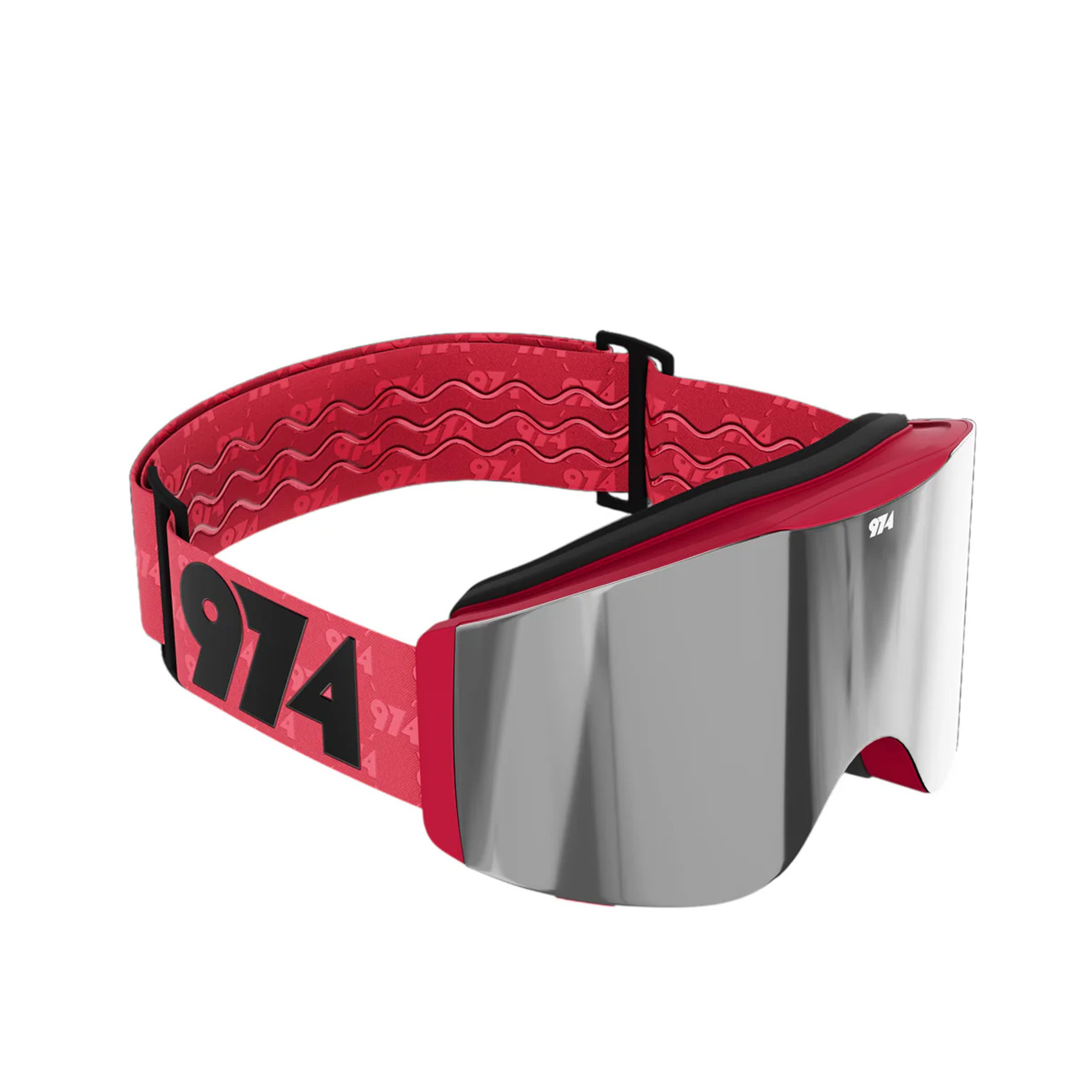 974Guards Protective Goggles / Silver Sun Lens + Clear Night Lens / Red