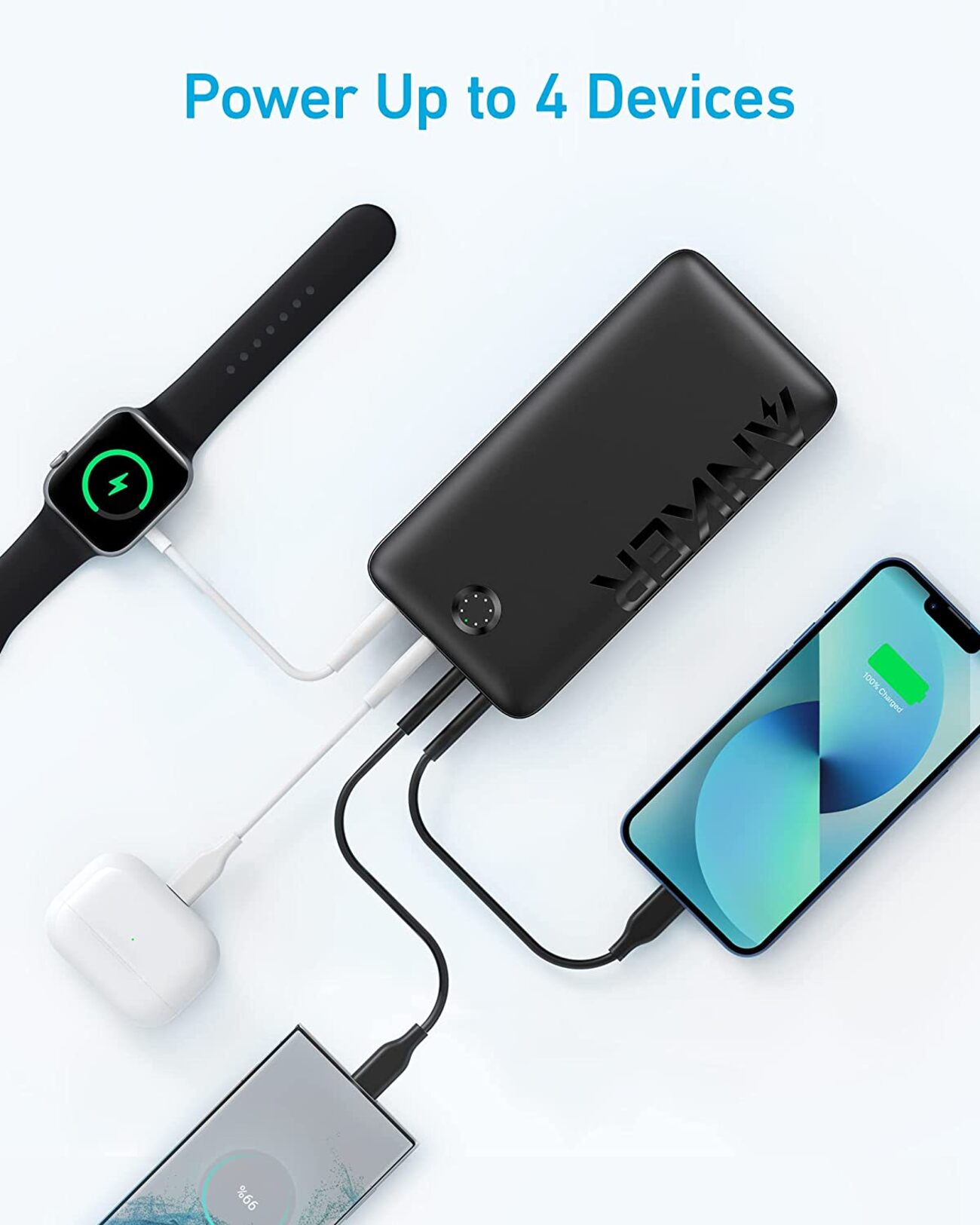 Anker 347 Power Bank / 40000 mAh Capacity / PD Charging / 4 Ports