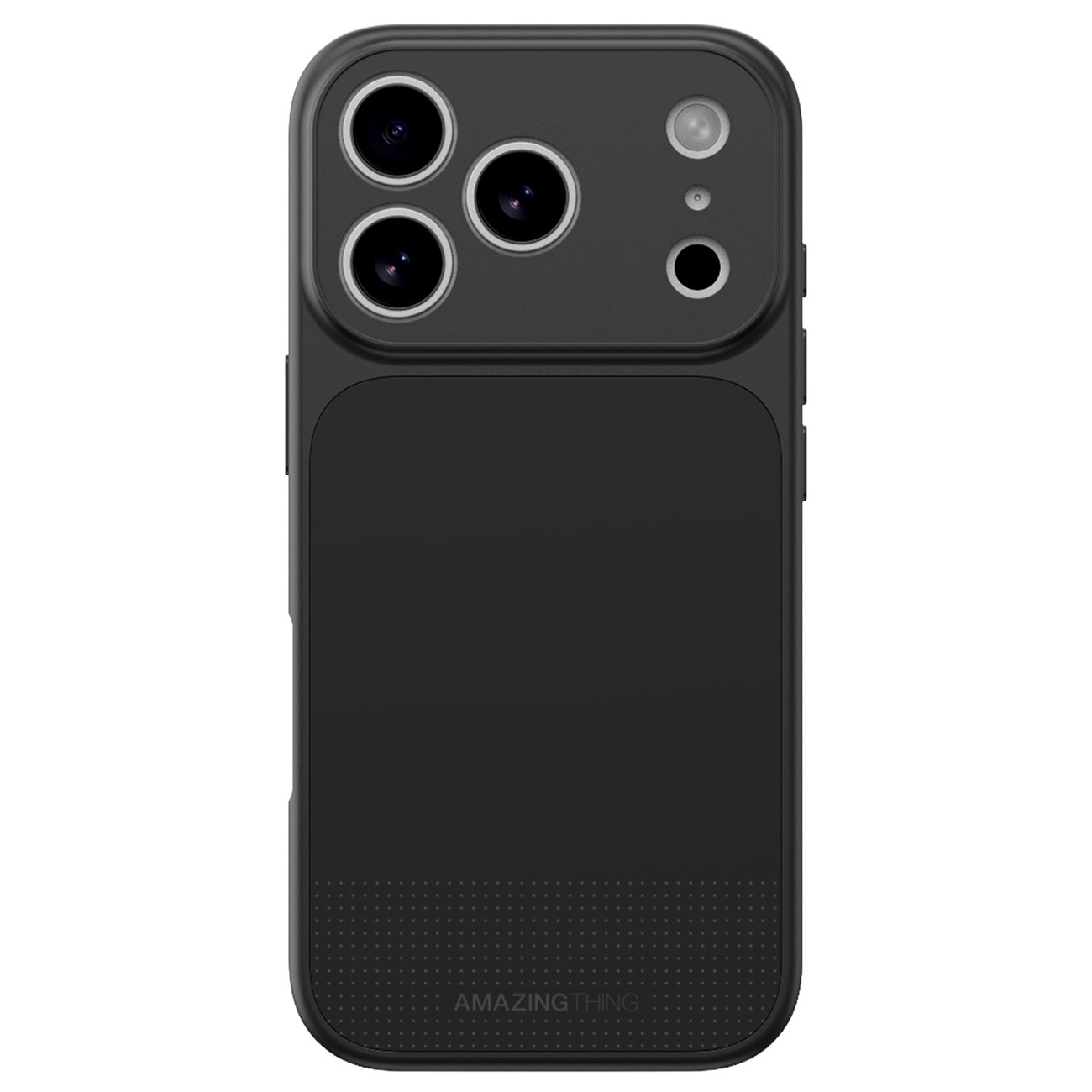 AT Minimal Case for iPhone 17 Pro / Supports MagSafe / Full Protection / Drop Resistant / Black