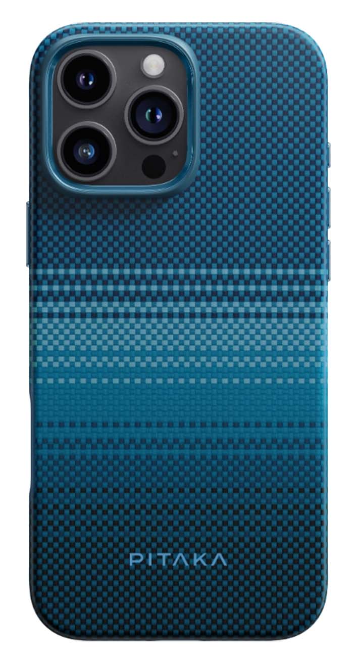 PITAKA Case for iPhone 16 Pro / Carbon Fiber / Support MagSafe / Full Coverage / Moonrise