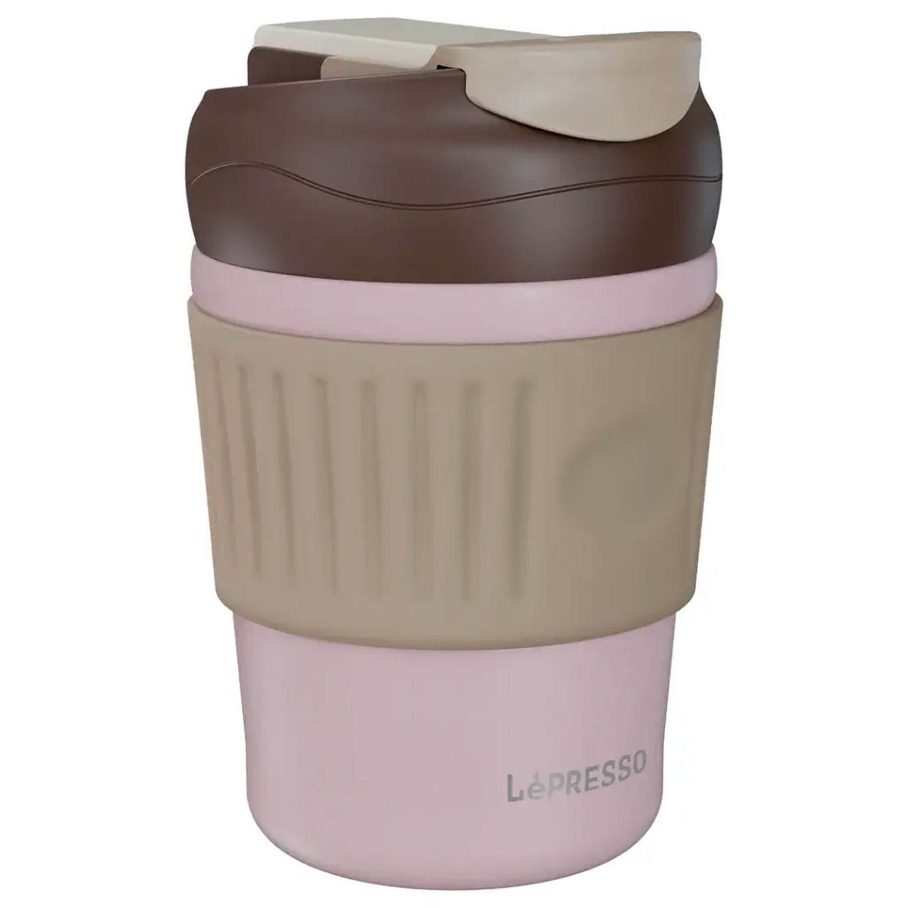 LePresso Morningscape Tumbler Mug / 350ml Capacity / Dual Sip / Pink
