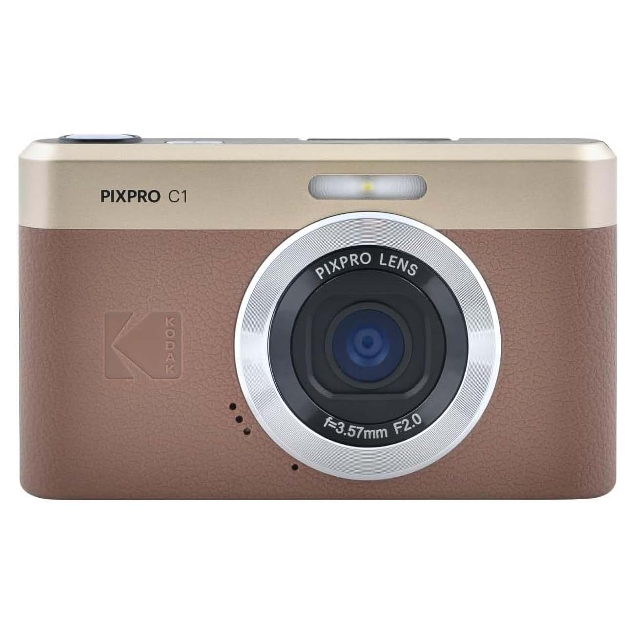 Kodak PIXPRO C1 Digital Camera / 13MP / 2.8 inch Screen / Classic Design & Quality / Brown
