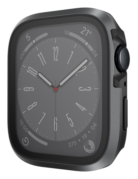 SwitchEasy Modern Hybrid Apple Watch Case / Drop Resistant / 41mm / Space Gray