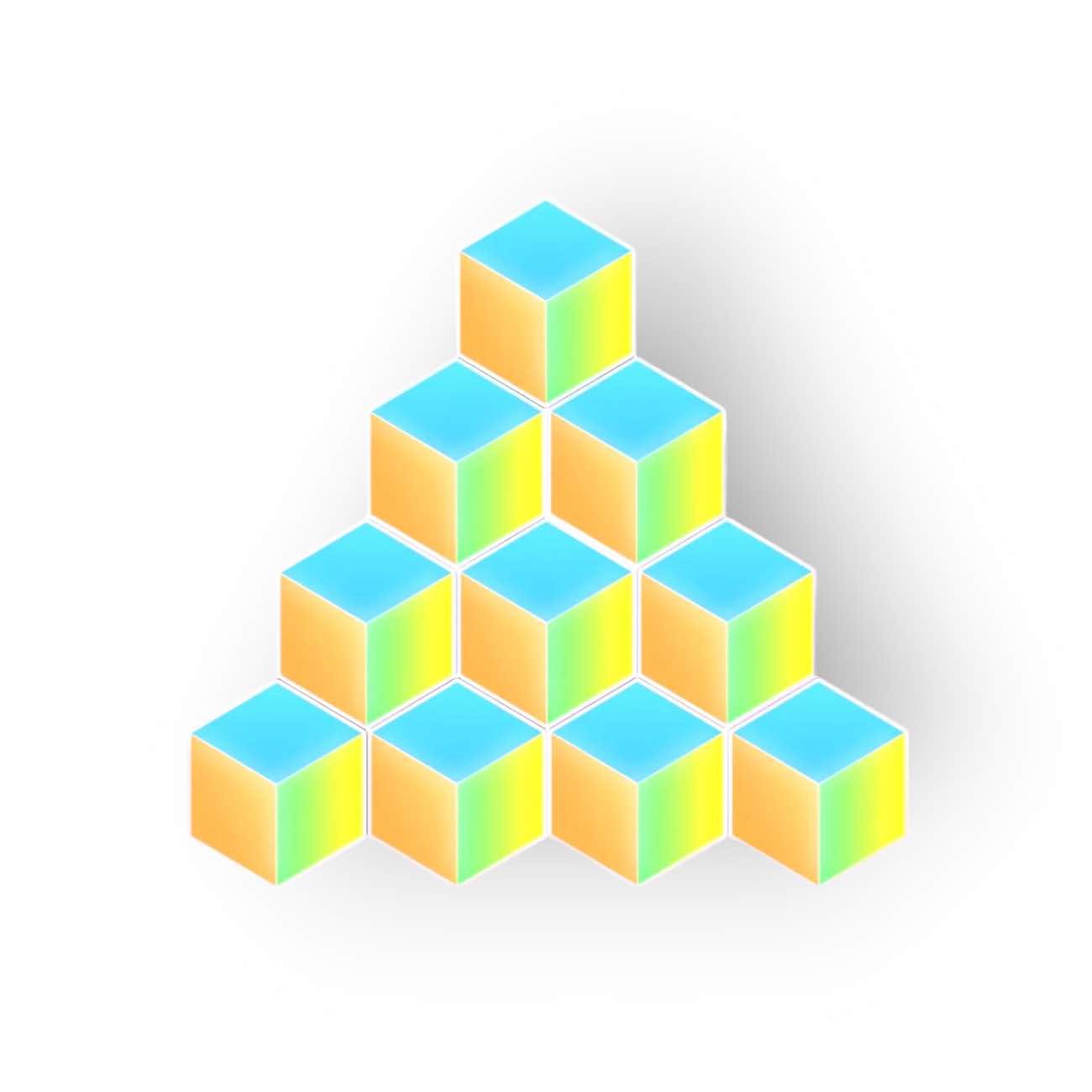 Govee Glide Hexa Smart Lights / Small Cubes / 10 Pieces