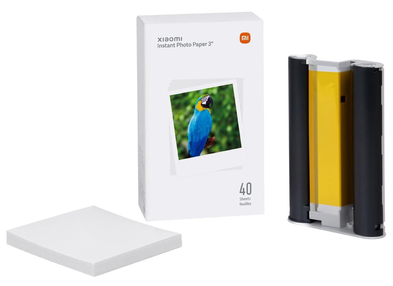 Extra Paper for Xiaomi Instant Printer 1S / Size 3 inch / 40 Sheets